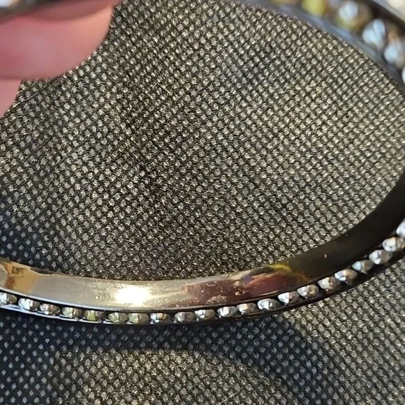Silver Rhinestone Bangle - Picture 6 of 7